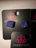 Girl's Starlet Shimmer Silver Multi Cube Confetti Set of 5 Post Earrings Paparazzi Jewelry