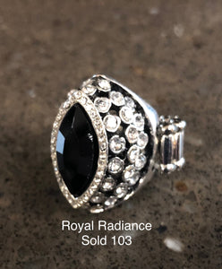 Paparazzi "Royal Radiance" Black Ring Paparazzi Jewelry
