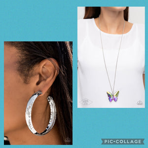 Paparazzi "The Social Butterfly Effect" & Check Out These Curves Necklace & Earring Set Paparazzi Jewelry