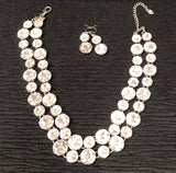 Paparazzi VINTAGE VAULT "The Natasha" White Zi Collection Necklace & Earring Set Paparazzi Jewelry