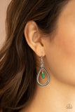 Paparazzi "Ill Believe It Zen I See It" Green Earrings Paparazzi Jewelry