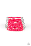 Paparazzi "LAYER It On Thick" Pink Bracelet Paparazzi Jewelry