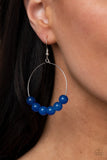 Paparazzi "Let It Slide" Blue Earrings Paparazzi Jewelry
