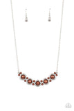 Paparazzi "Life Of The Wedding Party" Brown Necklace & Earring Set Paparazzi Jewelry