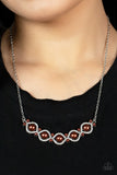 Paparazzi "Life Of The Wedding Party" Brown Necklace & Earring Set Paparazzi Jewelry