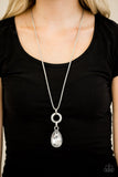 Paparazzi "Lookin Like A Million" White Necklace & Earring Set Paparazzi Jewelry