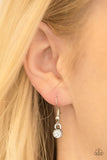Paparazzi "Lookin Like A Million" White Necklace & Earring Set Paparazzi Jewelry