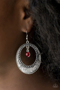 Paparazzi "Madame Marvel" Red Earrings Paparazzi Jewelry