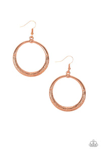 Paparazzi "Modern Shimmer" Copper Earrings Paparazzi Jewelry