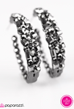 Paparazzi "Naughty Or ICE" Fashion Fix Black Earrings Paparazzi Jewelry