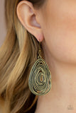 Paparazzi "Rural Ripples" Brass Earrings Paparazzi Jewelry