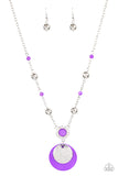 Paparazzi "Sea The Sights" Purple Necklace & Earring Set Paparazzi Jewelry