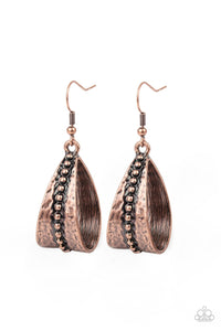 Paparazzi "Stirrup Some Trouble" Copper  Earrings Paparazzi Jewelry