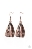 Paparazzi "Stirrup Some Trouble" Copper  Earrings Paparazzi Jewelry