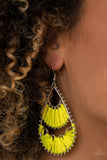 Paparazzi "Samba Scene" Yellow Earrings Paparazzi Jewelry