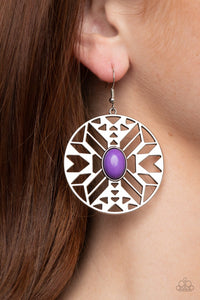 Paparazzi "Southwest Walkabout" Purple Earrings Paparazzi Jewelry