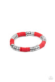 Paparazzi "Stacked In Your Favor" Red Bracelet Paparazzi Jewelry
