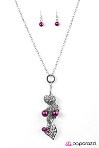 Paparazzi "Take The Plunge" Purple Necklace & Earring Set Paparazzi Jewelry