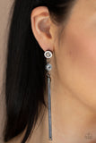 Paparazzi "Tassel Twinkle" Black Post Earrings Paparazzi Jewelry