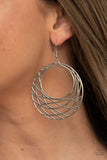 Paparazzi "Urban Lineup" Silver Earrings Paparazzi Jewelry