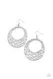 Paparazzi "Urban Lineup" Silver Earrings Paparazzi Jewelry