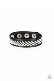 Paparazzi "Watch Your BACKPACKER" Black Wrap Bracelet Paparazzi Jewelry