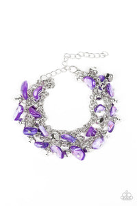 Paparazzi "Plentiful Pebbles" Purple Bracelet Paparazzi Jewelry