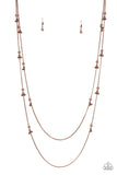 Paparazzi VINTAGE VAULT "Ultrawealthy" Copper Necklace & Earring Set Paparazzi Jewelry