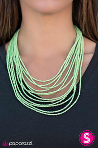 Paparazzi "A BEAD-iful Adventure" Green Necklace & Earring Set Paparazzi Jewelry
