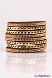 Paparazzi "A Big Deal" Brown Gold Bracelet Paparazzi Jewelry