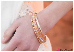 Paparazzi "Above the Rest" Gold Bracelet Paparazzi Jewelry