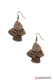 Paparazzi "Abracadabra" Copper Earrings Paparazzi Jewelry