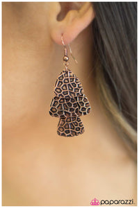 Paparazzi "Abracadabra" Copper Earrings Paparazzi Jewelry