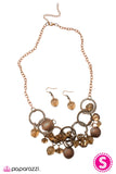 Paparazzi "A Breath of Fresh Air" Copper Necklace & Earring Set Paparazzi Jewelry