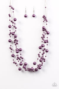 Paparazzi "Absolutely Fab-YOU-lous!" Purple Necklace & Earring Set Paparazzi Jewelry