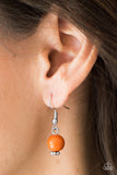 Paparazzi "Absolutely It!" Orange Necklace & Earring Set Paparazzi Jewelry