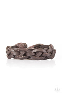 Paparazzi "Absolutely KNOT!" Brown Bracelet Paparazzi Jewelry