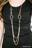 Paparazzi "Abstract Attitude" Copper Necklace & Earring Set Paparazzi Jewelry