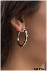 Paparazzi "Acapella" White Earrings Paparazzi Jewelry
