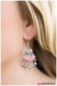 Paparazzi "Ace of Hearts" Pink Earrings Paparazzi Jewelry