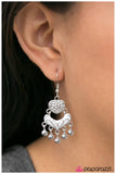 Paparazzi "Ace of Hearts" White Earrings Paparazzi Jewelry