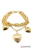 Paparazzi "Achy Breaky Heart" Gold Bracelet Paparazzi Jewelry
