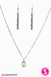 Paparazzi "A Colorful Life" Green Necklace & Earring Set Paparazzi Jewelry