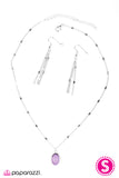 Paparazzi "A Colorful Life" Purple Necklace & Earring Set Paparazzi Jewelry