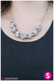 Paparazzi "Addicted to Love" Silver Necklace & Earring Set Paparazzi Jewelry