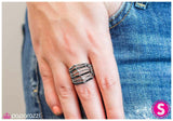 Paparazzi "Add It Up" Black Ring Paparazzi Jewelry