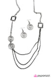 Paparazzi "A Delightful Delusion" Black Necklace & Earring Set Paparazzi Jewelry