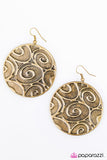 Paparazzi "A Dizzy Spell" Brass Earrings Paparazzi Jewelry