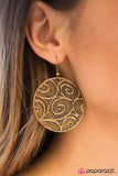 Paparazzi "A Dizzy Spell" Brass Earrings Paparazzi Jewelry