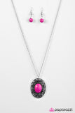 Paparazzi "Adjust Your ALTITUDE" Pink Necklace & Earring Set Paparazzi Jewelry